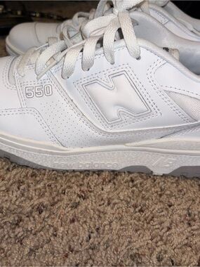 New Balance 550 White Leather Sneakers